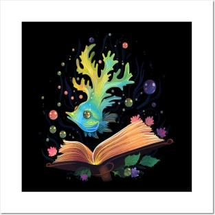 Sea Slug Reads Book Posters and Art